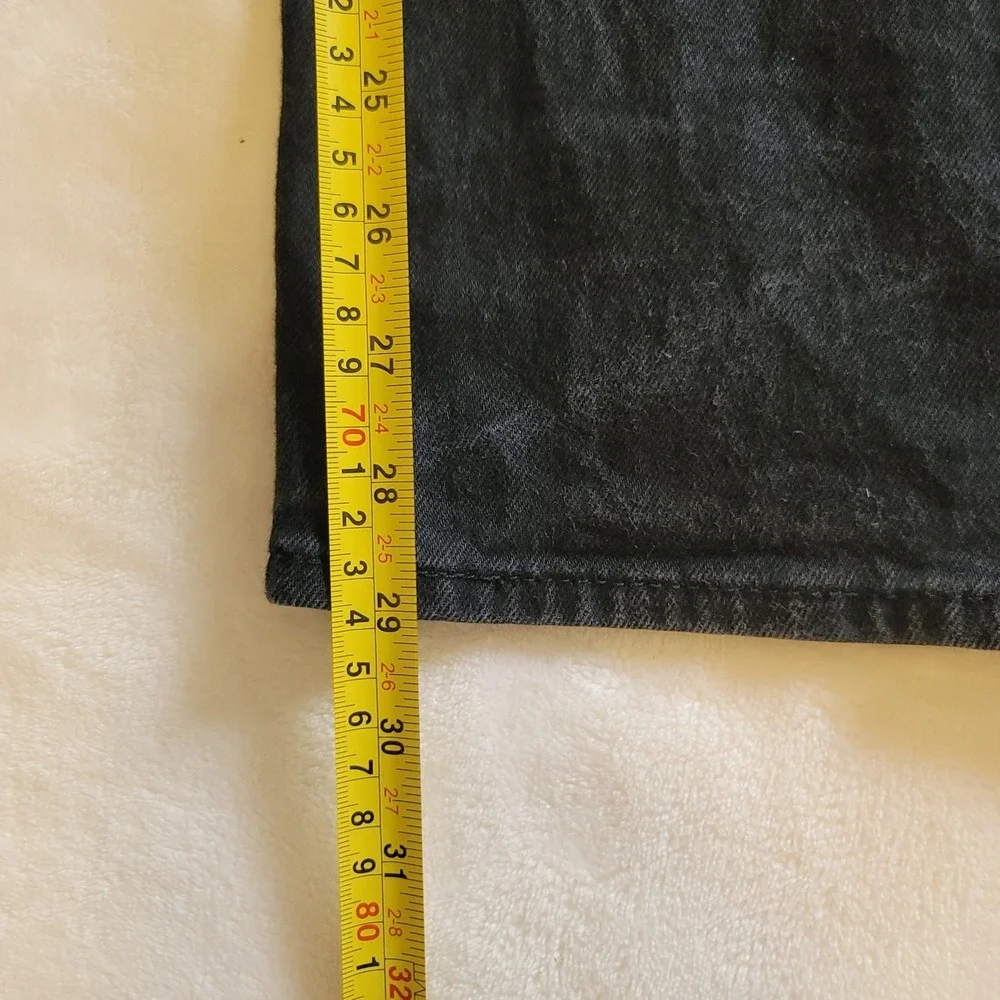 Levi's 501 Original Fit Jeans Mens 32x30 Black Straight Leg‎ Button Fly Denim